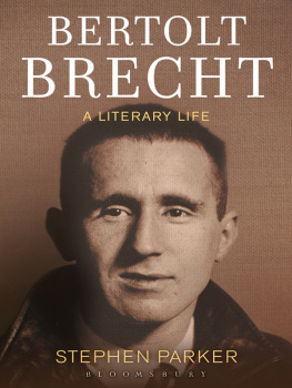 Brecht Bertolt Bertolt Brecht. A literary life