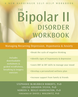 Stephanie McMurrich Roberts Bipolar II Disorder Workbook