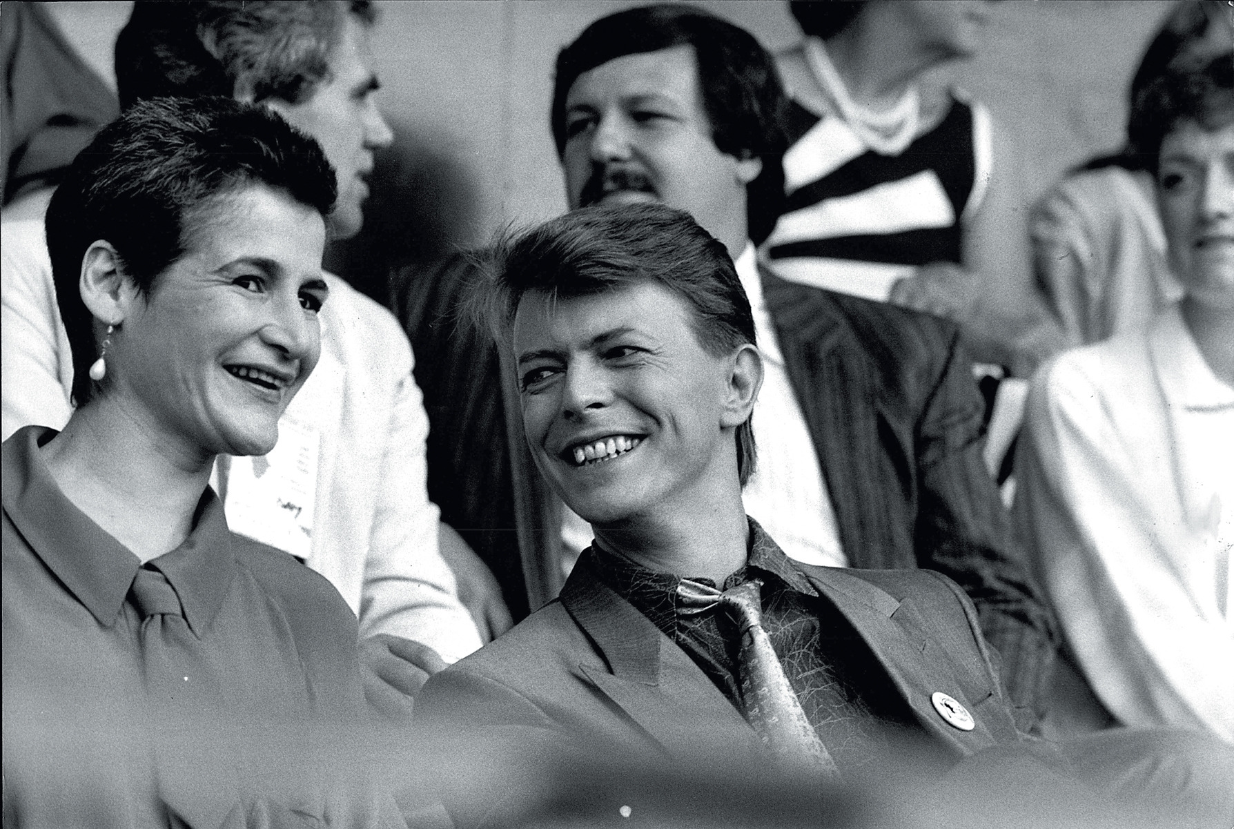 David at Live Aid in 1985 with his best friend confidant and gatekeeper - photo 28