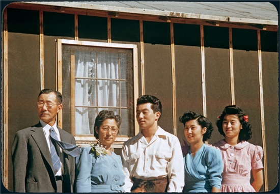 In a family portrait Junzo Itayas tie flips in the Wyoming wind From left to - photo 5