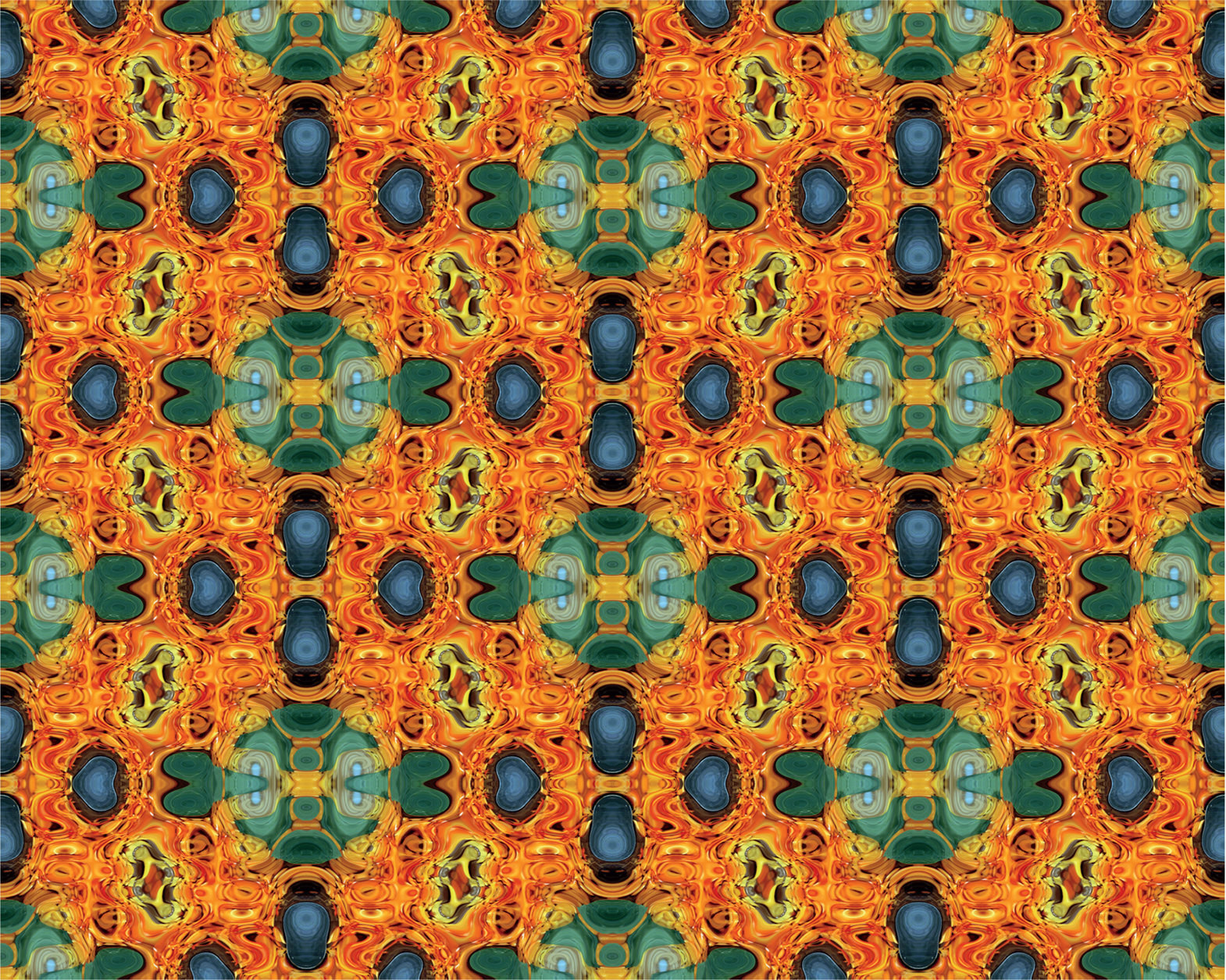 Figure 2 Created symmetry from a photograph of peppers and greens on a - photo 3