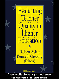 title Evaluating Teacher Quality in Higher Education author - photo 1