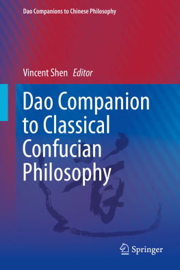 Shen Dao companion to classical Confucian philosophy