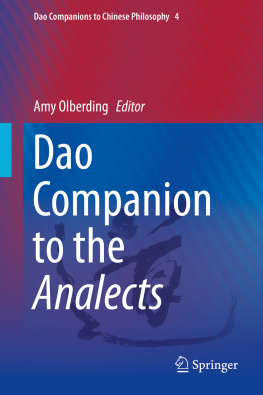 Olberding Dao companion to the Analects