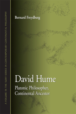 Hume David - David Hume: Platonic Philosopher, Continental Ancestor