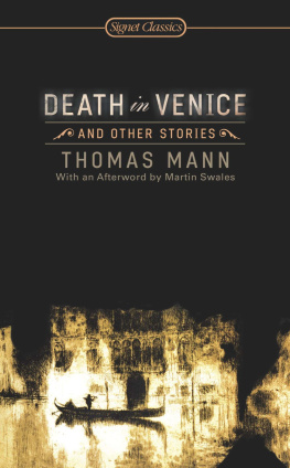 Mann Thomas - Death in venice and other stories