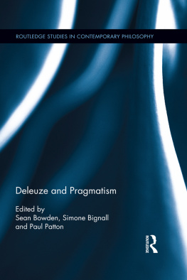 Simone Bignall - Deleuze and Pragmatism