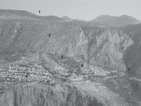 Figure 02 The modern town of Delphi and its ancient counterpart on separate - photo 6