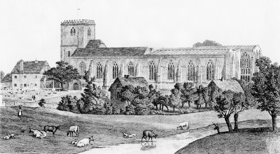 FRONTISPIECE Dorchester Abbey from the south-east in 1842 immediately prior to - photo 1