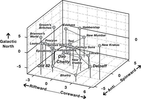 Oblique projection of the Triangle District The view is outward from theCore - photo 2