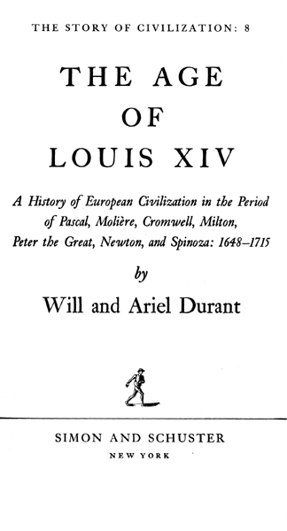 COPYRIGHT 1963 BY WILL AND ARIEL DURANT ALL RIGHTS RESERVED INCLUDING THE RIGHT - photo 4