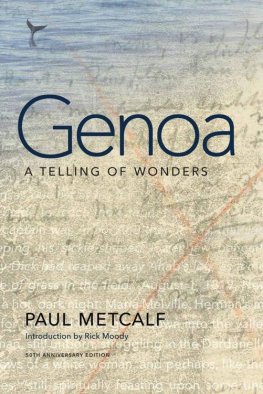 Paul Metcalf Genoa: A Telling of Wonders