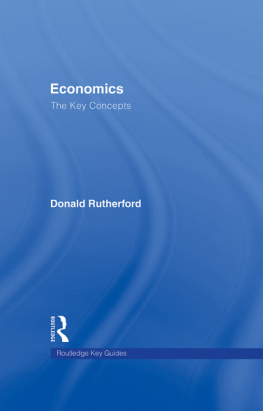 Rutherford Economics : the Key Concepts