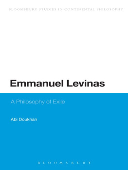 Lévinas Emmanuel - Emmanuel Lévinas : a philosophy of exile