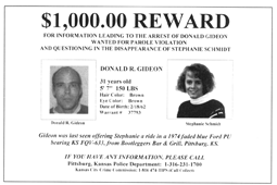 This flyer was widely distributed after Stephanie disappeared and Donald Gideon - photo 12