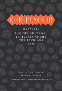 Euripides. - Euripides III: The Complete Greek Tragedies, Third Edition