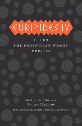 Euripides. - Euripides IV: The Complete Greek Tragedies, Third Edition