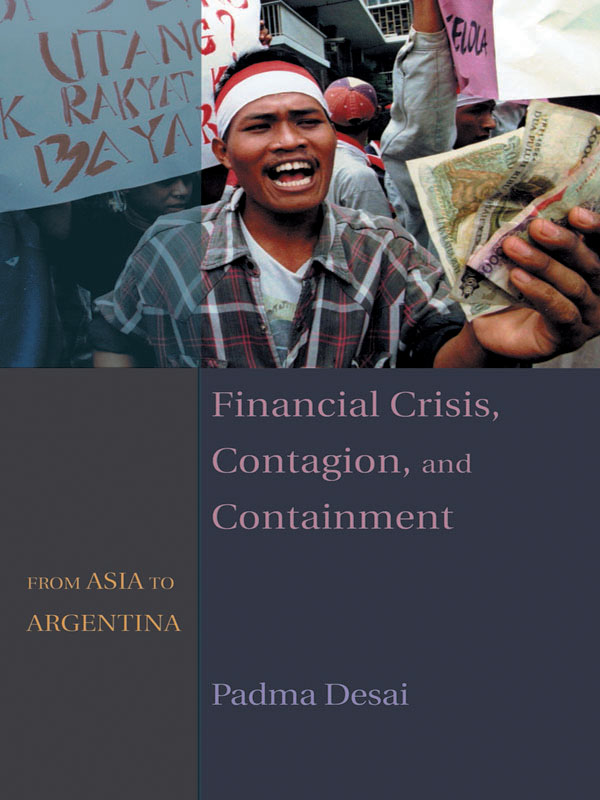 FINANCIAL CRISIS CONTAGION AND CONTAINMENT FINANCIAL CRISIS CONTAGION AND - photo 1