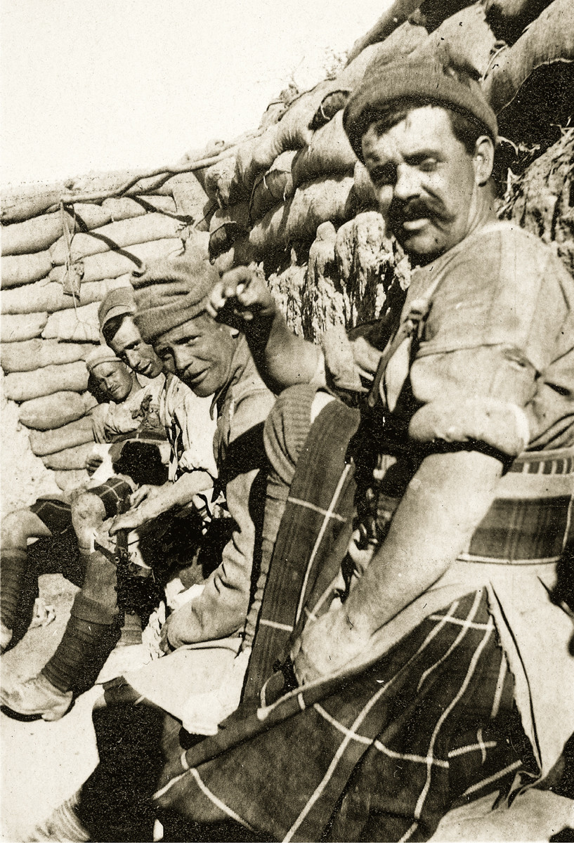 Highlanders in the Helles trenches a kilted battalion of the 52nd Lowland - photo 2