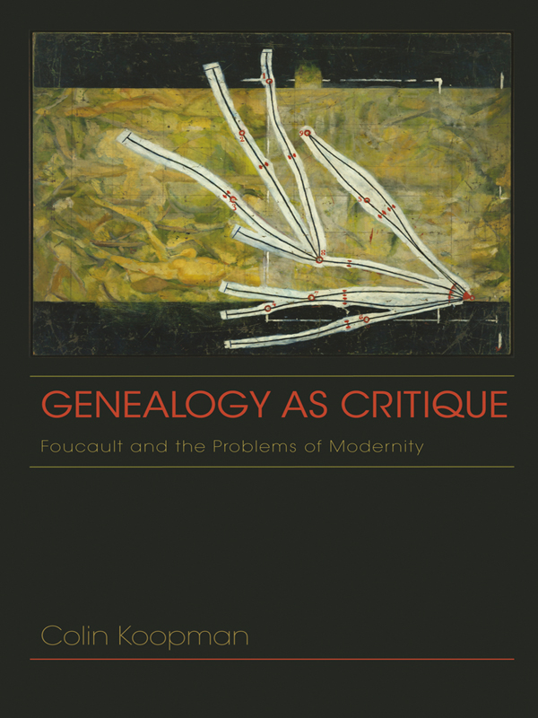 Genealogy as Critique AMERICAN PHILOSOPHY John J Stuhr editor EDITORIAL BOARD - photo 1