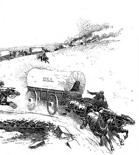 Raid upon a Union baggage train by Stuarts cavalry From a wartime sketch - photo 3