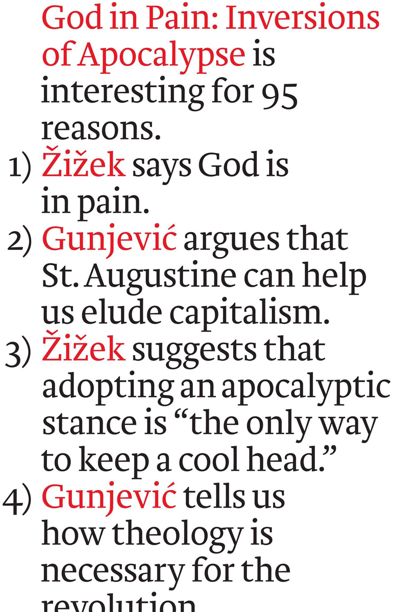 God in Pain Inversions of Apocalypse SLAVOJ IEK and BORIS GUNJEVI Boris - photo 1