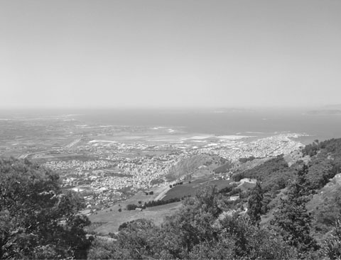 2 The view from Eryx modern Erice looking west towards Drepanum Trapani - photo 4
