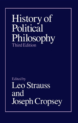 Strauss Leo - History of political philosophy