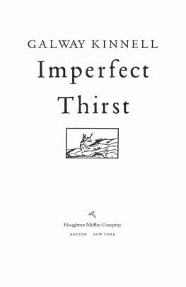 Kinnell - Imperfect thirst
