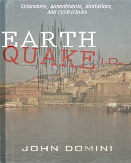 John Domini - Earthquake I.D.