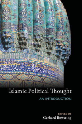 Böwering Islamic political thought : an introduction