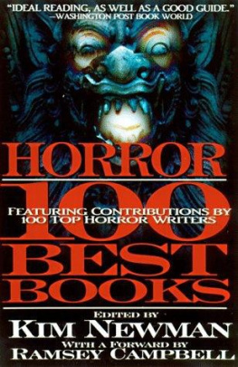 Newman Kim - Horror : the 100 best books