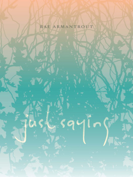 Armantrout - Just saying