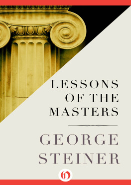 Steiner - Lessons of the Masters