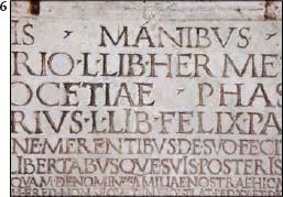 Roman text engraved in marble of the Santa Cecilia church Rome A sheet of - photo 8