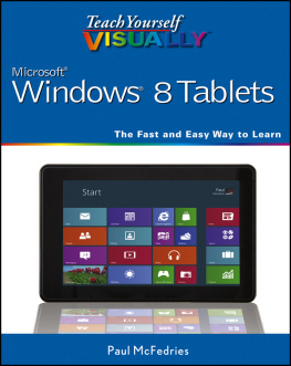 McFedries - Teach yourself visually Windows 8 tablets