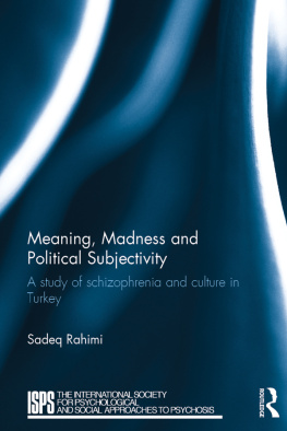 Rahimi - Meaning, Madness and Political Subjectivity : A study of schizophrenia and culture in Turkey