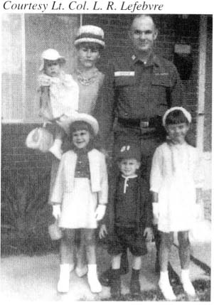 Hard good-byes Ray Lefebvre with his wife Ann and children the day he left - photo 6