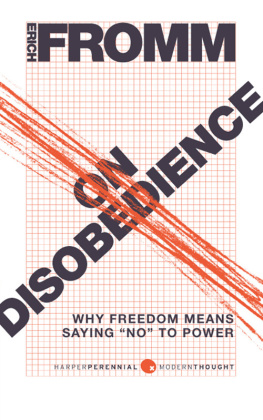 Fromm - On disobedience and other essays
