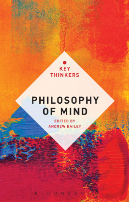 Bailey - Philosophy of mind : the key thinkers
