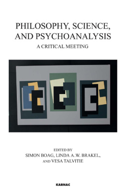 Boag Simon - Philosophy, science, and psychoanalysis : a critical meeting