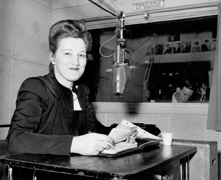 My aunt Agnes Daniels host of The Croatian Radio Hour on WJBK in Detroit in - photo 3