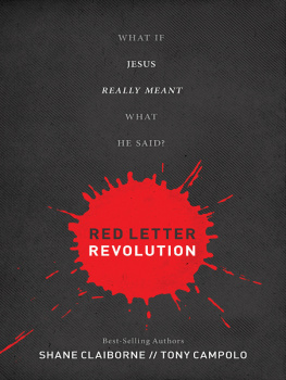 Shane Claiborne Red Letter Revolution