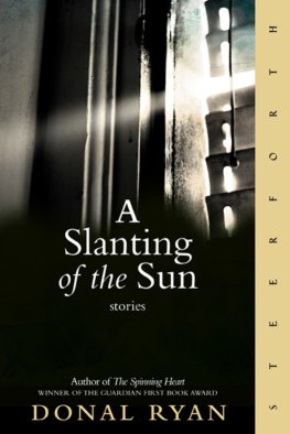 Donal Ryan A Slanting of the Sun