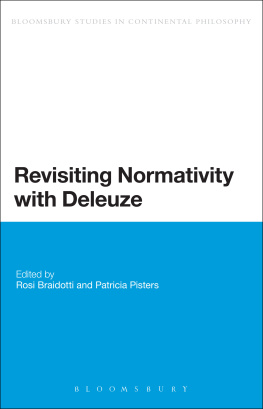 Rosi Braidotti (ed.) Revisiting Normativity with Deleuze