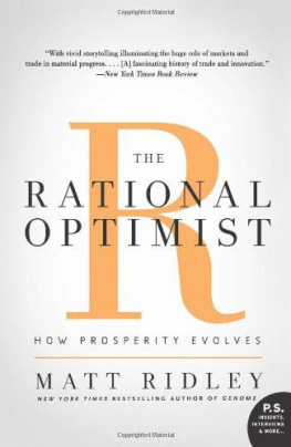 Ridley - The rational optimist : how prosperity evolves