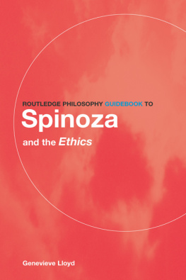 Spinoza Benedictus de - Routledge philosophy guidebook to Spinoza and the ethics
