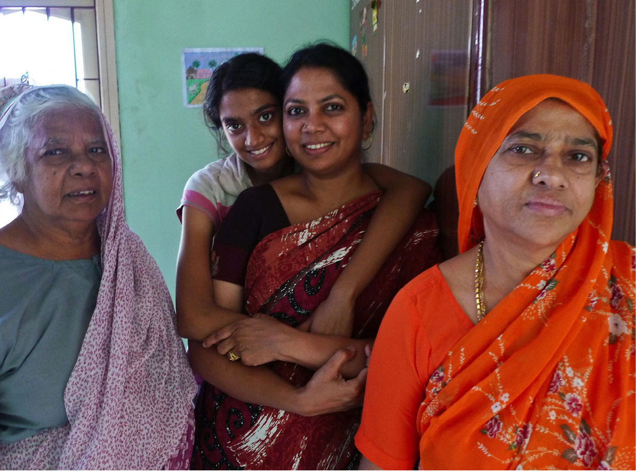 In the village From left to right Amina Salmas grandmother Fatima Salmas - photo 3