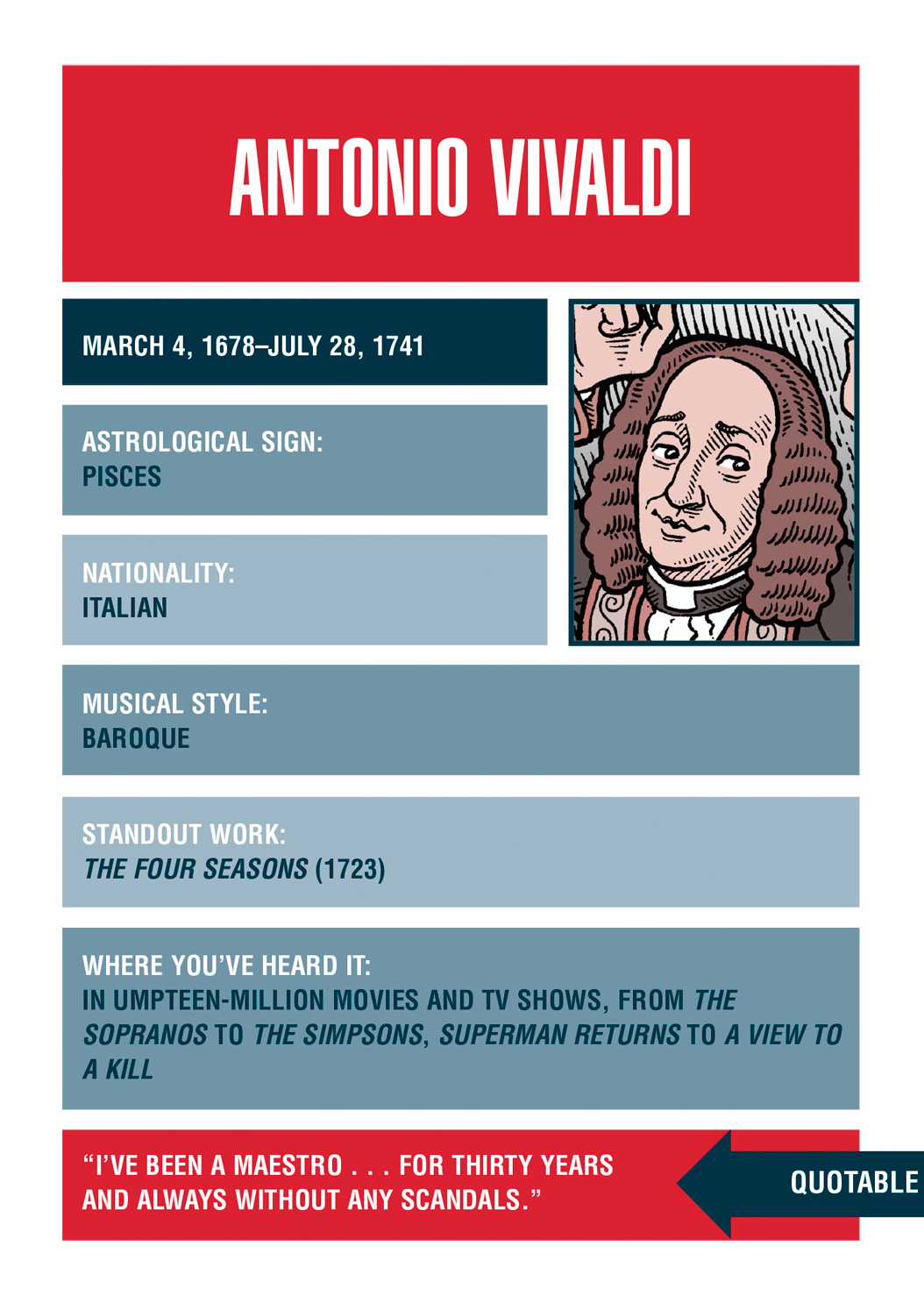 I n his day Antonio Lucio Vivaldi was known far and wide as the Red Priest for - photo 5