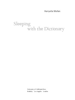 Mullen Sleeping with the dictionary